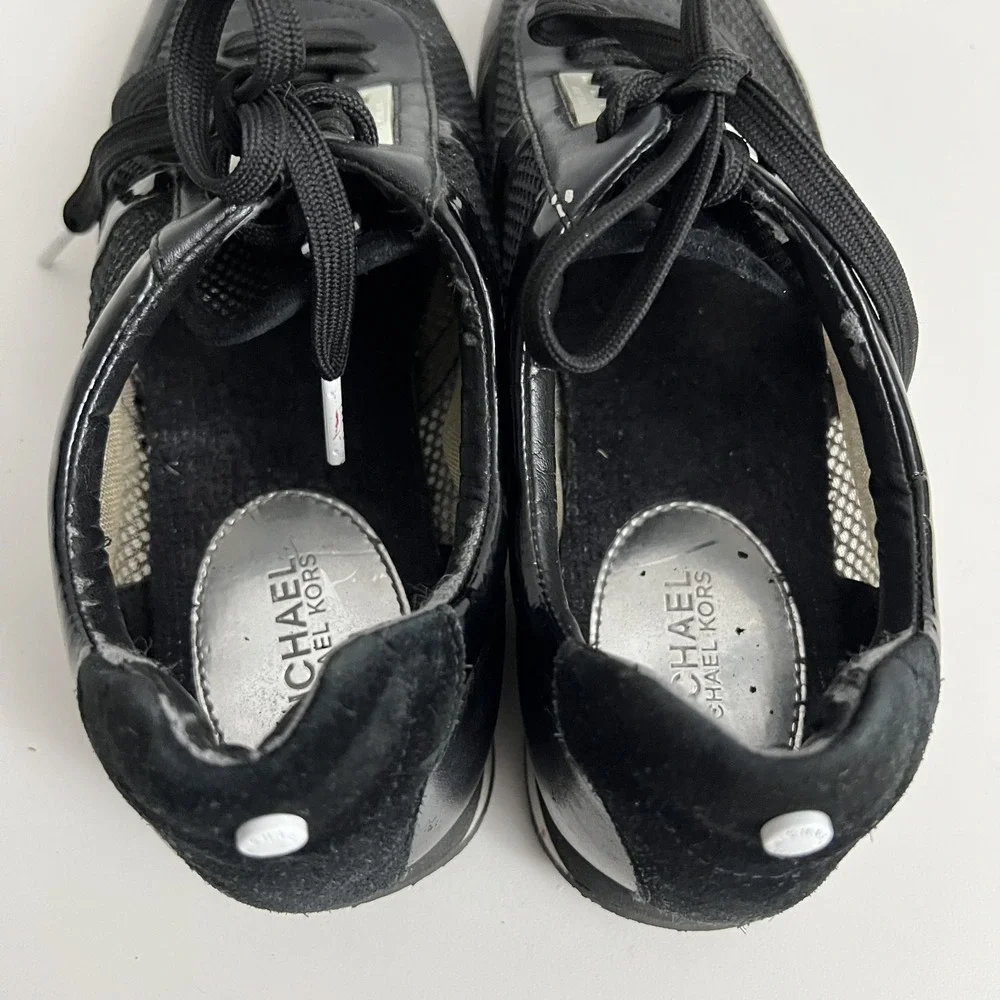 Michael Kors Leather‎ Mesh Sneaker Black Size 9